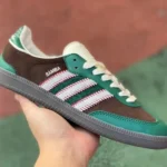 Adidas Samba Green Brown Retro Sneakers