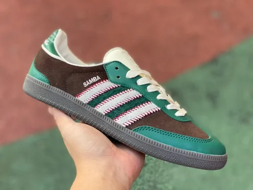 Adidas Samba Green Brown Retro Sneakers