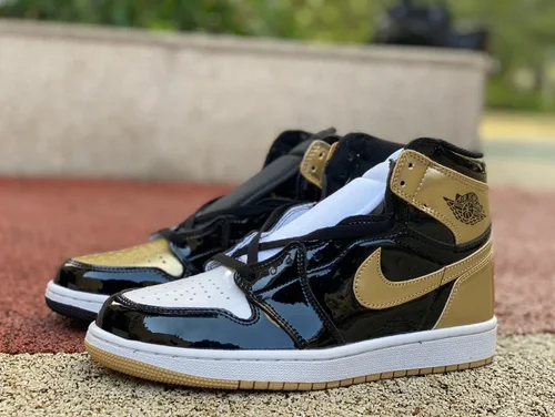 Air Jordan 1 High 861428-001 Black Gold Top 3 Retro