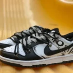 Nike Dunk Low Retro Black Deconstructed Graffiti DD1391-100