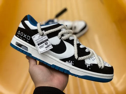 Nike Dunk Low Retro Black Deconstructed Graffiti DV0834-101