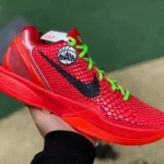 Nike Zoom Kobe 6 Reverse Grinch - Red Green Christmas Basketball Shoes