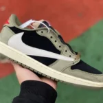 Travis Scott x Air Jordan 1 Low Golf DM7866-002 White Green Black 7.0 Reverse Swoosh