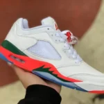 Air Jordan 5 Low FQQ316-018 White Orange Green