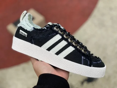 SONG FOR THE MUTE x Adidas Campus 80s Black White Sneakers ID4791