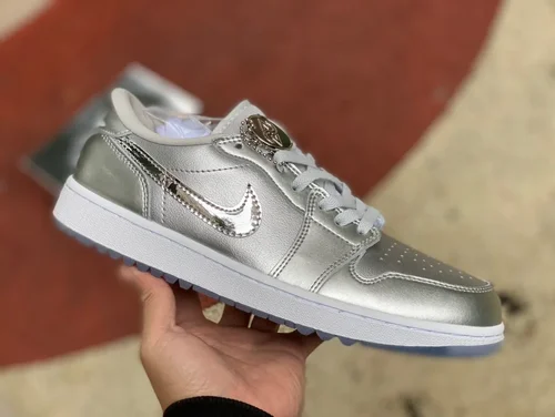 Air Jordan 1 Low Golf FD6848-001 Silver