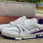 Louis Vuitton Trainer White Purple