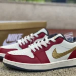 Air Jordan 1 Low FJ5735-100 White Red CNY Dragon Retro