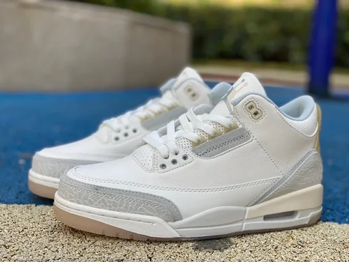 Air Jordan 3 FJ9479-100 White Grey Yellow