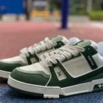 Louis Vuitton Trainer White Green Matte Disruptive