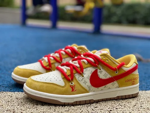 Nike Dunk Low x Louis Vuitton White Yellow Red FC1688-168