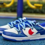 Nike Dunk Low Deconstructed White Blue Red FD9064-110