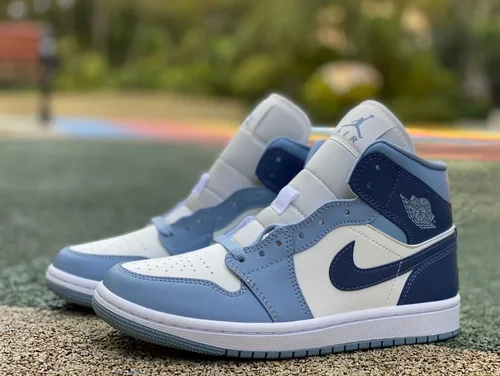 Air Jordan 1 Mid Sail Blue BQ6472-140