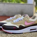 Nike Air Max 1 '87 Beige Brown Pink Running Shoes FZ4346-200