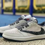 Travis Scott x Air Jordan 1 Low Golf DZ4137-708 Grey Reverse Swoosh