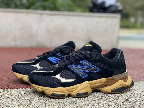 New Balance 9060 Black Blue Yellow Joe Freshgoods Retro Running Shoes U9060RE