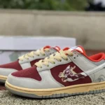 Nike Dunk Low FJ5429-133 Grey Red Dragon Year Limited Sneakers