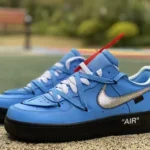 OFF-WHITE x Nike Air Force 1 Blue Black CI1173-400