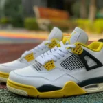 Air Jordan 4 Retro Vivid Sulfur AQ9129-101 White Yellow Black