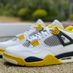 Air Jordan 4 Retro Vivid Sulfur AQ9129-101 White Yellow Black