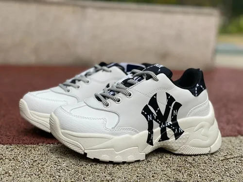 MLB White Black Dad Shoes Big Ball Chunky 3ASHCDM2N C0001