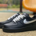 Nike Air Force 1 BY YOU Black Silver Rope