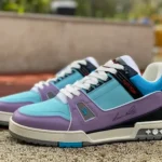 Louis Vuitton Trainer Purple Blue Low Z Version