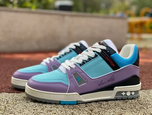 Louis Vuitton Trainer Purple Blue Low Z Version