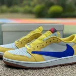 Travis Scott x Air Jordan 1 Low DZ4137-700 White Yellow Blue Canary 8.0 LJR