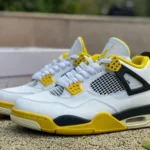 Air Jordan 4 AQ9129-101 White Black Yellow