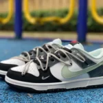 Nike Dunk Low Black White Green Deconstructed DV0827-100