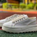 Gucci Tennis 1977 Beige Classic Series Thick Sole Canvas Shoes