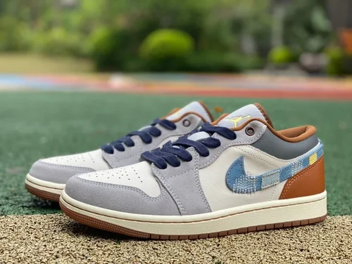 Air Jordan 1 Low FZ5042-041 White Blue Denim Retro