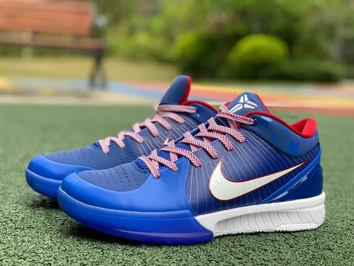 Nike Zoom Kobe 4 Proto - Blue Red Basketball Shoes