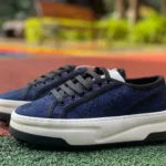 Gucci Tennis 1977 Blue Diamond Classic Series Thick Sole Canvas Shoes