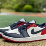 Air Jordan 1 Low Golf DD9315-113 Blue Red Toe Retro Basketball Shoes