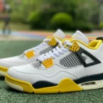 Air Jordan 4 Retro Vivid Sulfur AQ9129-101 White Orange Yellow