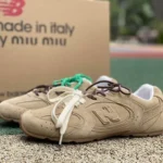 New Balance x MIU MU NB530 Beige Pure Original Lace-Up Running Shoes