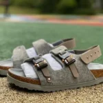 Birkenstock x Dior Milano Grey Suede Sandals