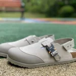 Birkenstock x Dior Tokio Grey Flat Round Toe Casual Shoes