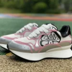 Alexander McQueen Sprint Runner White Silver Pink Women's Dad Shoes