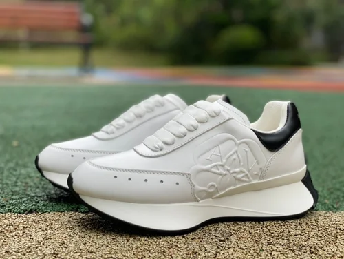 Alexander McQueen Sprint Runner White Black Dad Shoes