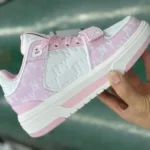 MLB White Pink Print Casual Shoes