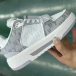 MLB Grey White Print Casual Shoes