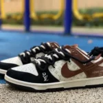 Nike Dunk x Louis Vuitton Black White Brown Strap Retro Sneakers SJ2068-233