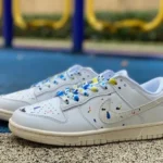 Nike Dunk Low FC2025-305 Beige Blue Graffiti Retro Sneakers