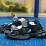 Balenciaga 3XL Black Sandals Pure Original Comfortable Beach Sandals