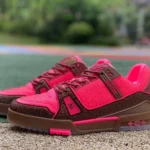 Louis Vuitton Trainer Crystal Pink Brown Pure Version