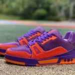 Louis Vuitton Trainer Crystal Purple Orange Pure Version