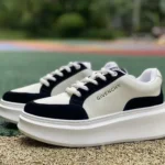 Givenchy City Court Leather Sneakers in White & Black